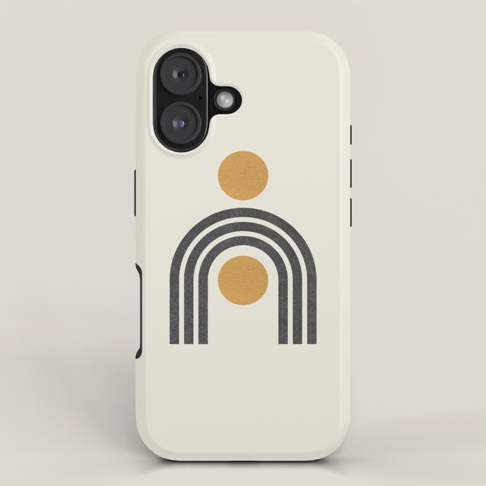 Mid century modern - arch suns iPhone Case Gallery Image 1