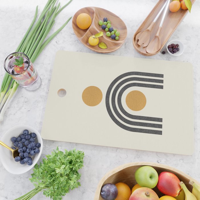 Mid century modern - arch suns Cutting Board Gallery Image 2