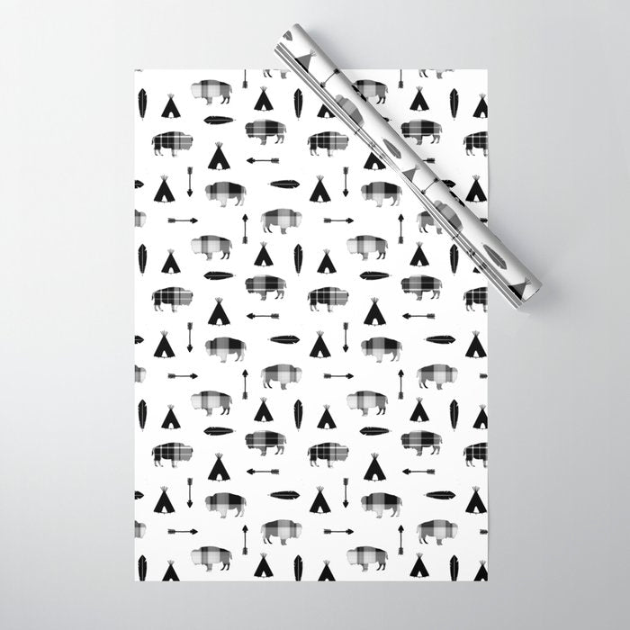 Buffalo Tribe Wrapping Paper Gallery Image 1