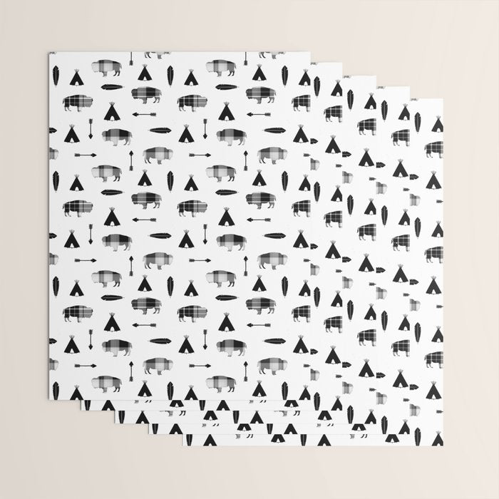 Buffalo Tribe Wrapping Paper Gallery Image 3