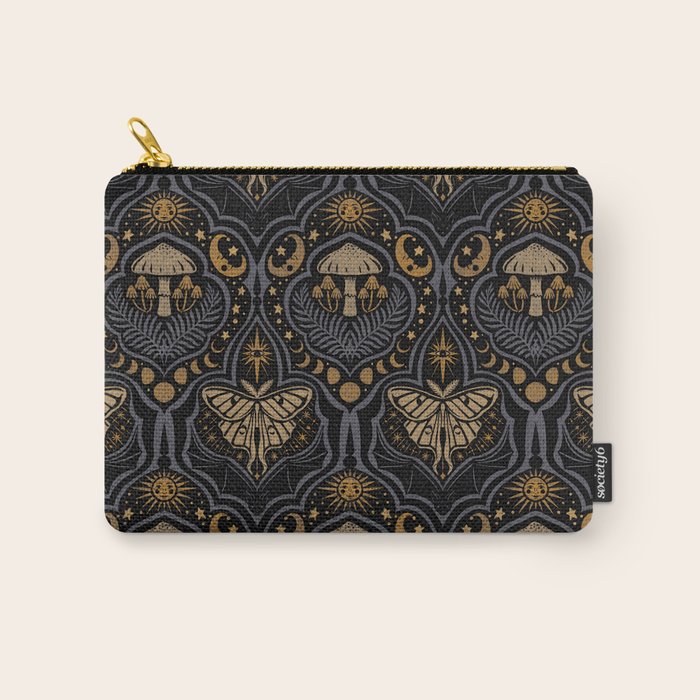 Celestial Forest Damask - Midnight Carry All Pouch Gallery Image 1