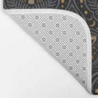 Celestial Forest Damask - Midnight Bath Mat Gallery Image 2
