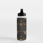 Celestial Forest Damask - Midnight Water Bottle Gallery Image 3