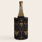 Celestial Forest Damask - Midnight Wine Chiller Gallery Image 3
