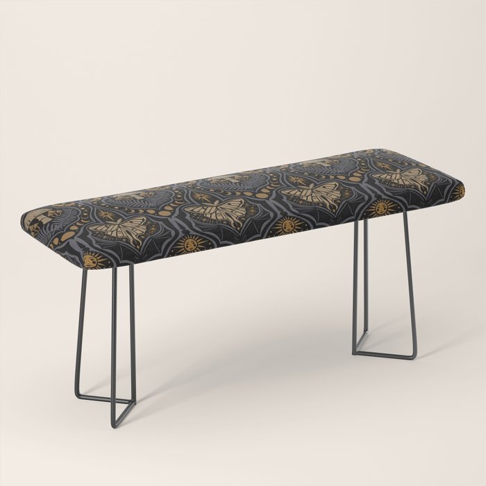Celestial Forest Damask - Midnight Bench Gallery Image 1