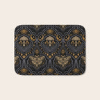 Celestial Forest Damask - Midnight Bath Mat Gallery Image 1