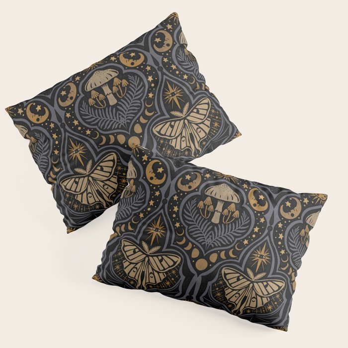 Celestial Forest Damask - Midnight Pillow Sham Gallery Image 3