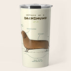 Anatomy of a Dachshund Travel Mug Gallery Image 1