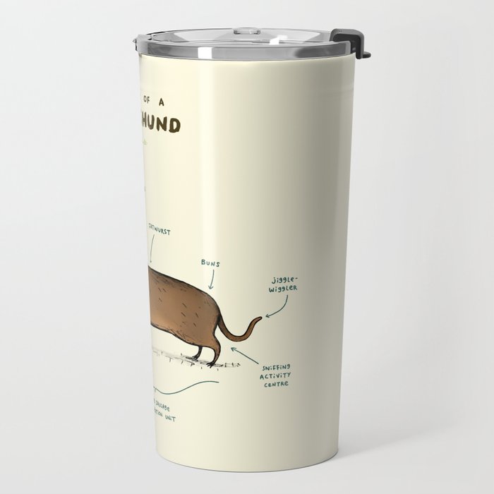 Anatomy of a Dachshund Travel Mug Gallery Image 2