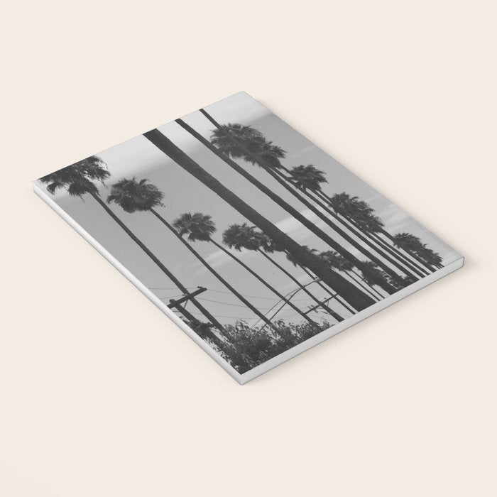 Vintage Black & White California Palm Trees Photo Notebook Gallery Image 3