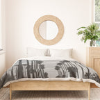 Vintage Black & White California Palm Trees Photo Duvet Cover Gallery Image 3