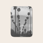 Vintage Black & White California Palm Trees Photo Bath Mat Gallery Image 1