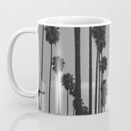 Vintage Black & White California Palm Trees Photo Coffee Mug Gallery Image 3