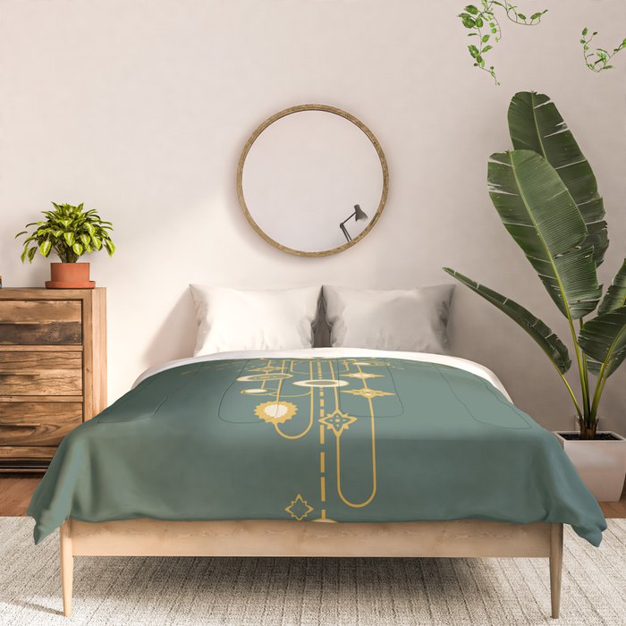 Writing on the sky Comforter Gallery Image 3