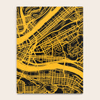 Pittsburgh City Map Pennsylvania 412 Steel City Vintage Maps Print Notebook Gallery Image 4