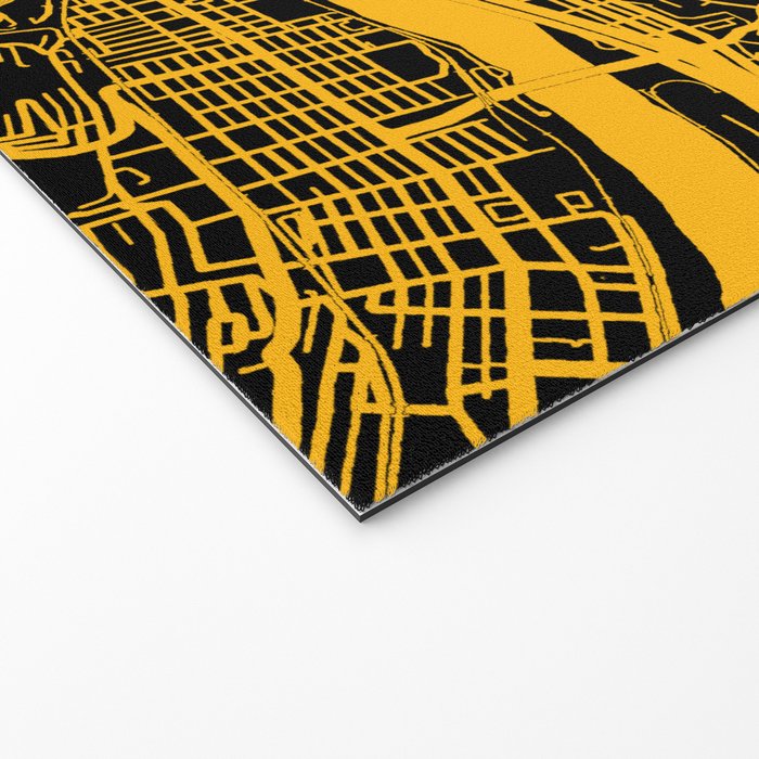 Pittsburgh City Map Pennsylvania 412 Steel City Vintage Maps Print Welcome Mat Gallery Image 2