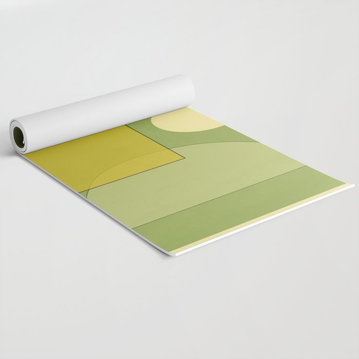Modern Abstract Minimal Shapes 154 Yoga Mat Gallery Image 2