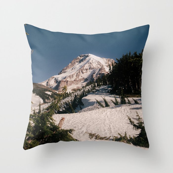 Mount Hood XI Throw Pillow Gallery Image 1