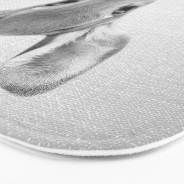 Baby Deer - Black & White Bath Mat Gallery Image 3