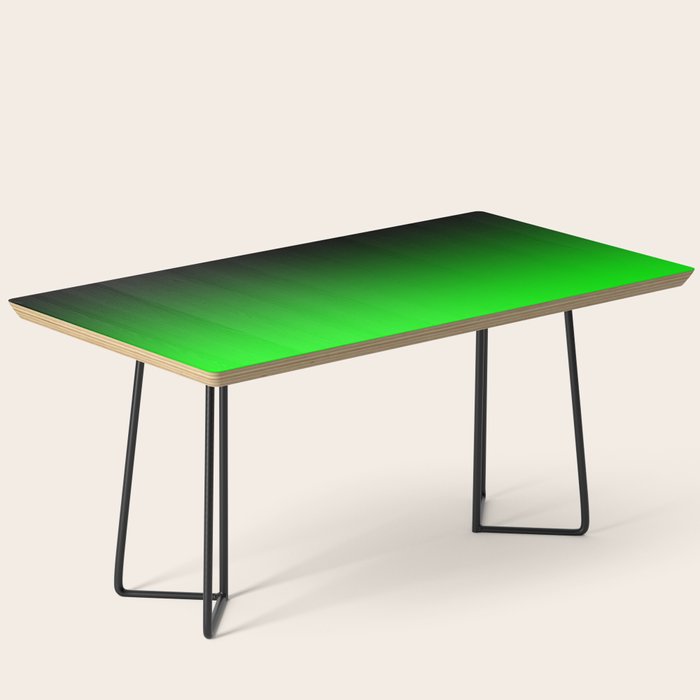 Black Lime Green Neon Nights Ombre Coffee Table Gallery Image 1