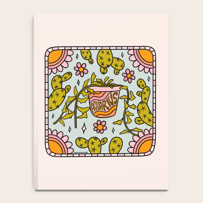 Aquarius Cactus Notebook Gallery Image 4