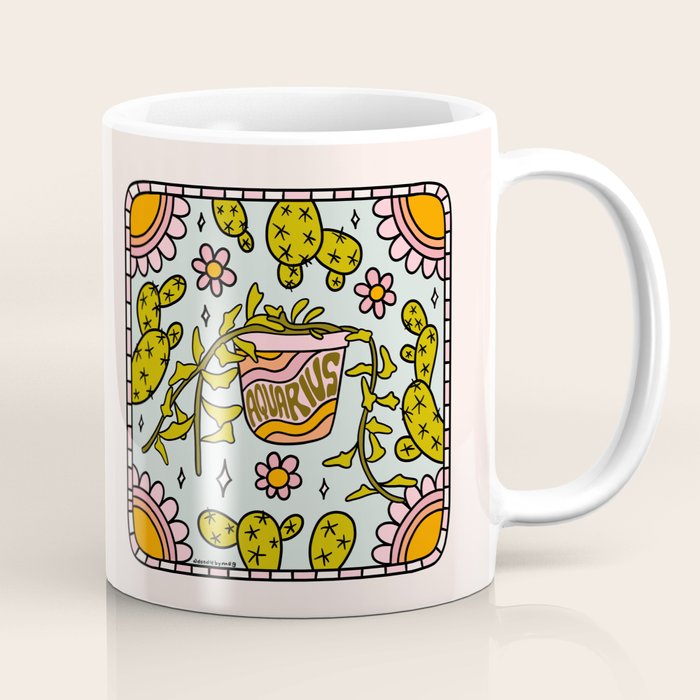 Aquarius Cactus Coffee Mug Gallery Image 1