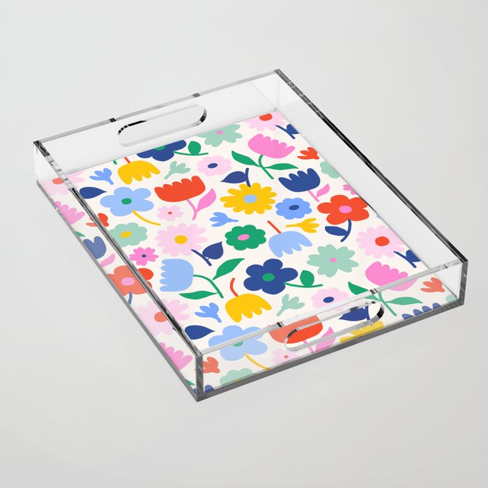 Floral Medley - Spring Acrylic Tray Gallery Image 1