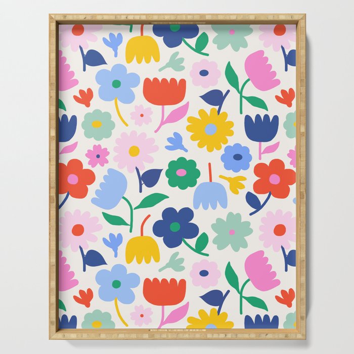 Floral Medley - Spring Serving Tray Gallery Image 1