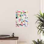 A Thousand Springs Blooming #3 Fun Colorful Abstract Painting by Ejaaz Haniff Poster Gallery Image 2