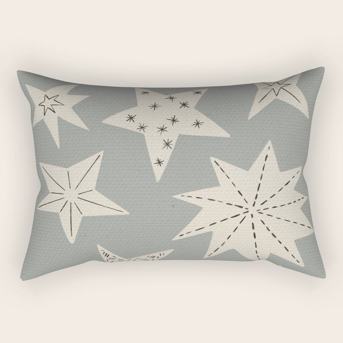heavenly Christmas stars Rectangular Pillow Gallery Image 2