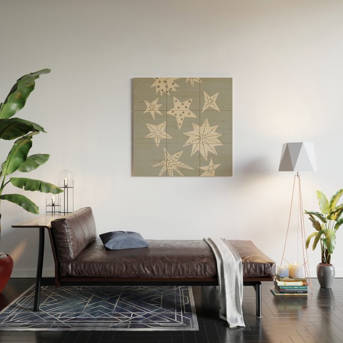 heavenly Christmas stars Wood Wall Art Gallery Image 2