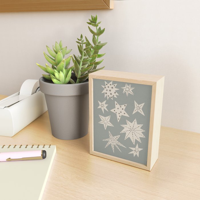 heavenly Christmas stars Mini Art Print Gallery Image 2