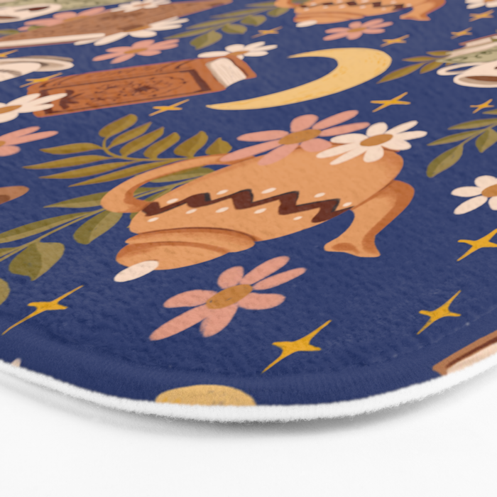 Cozy Evening In Blue Bath Mat Gallery Image 3