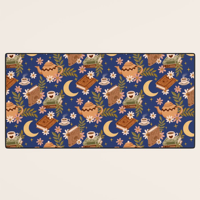 Cozy Evening In Blue Desk Mat Gallery Image 3