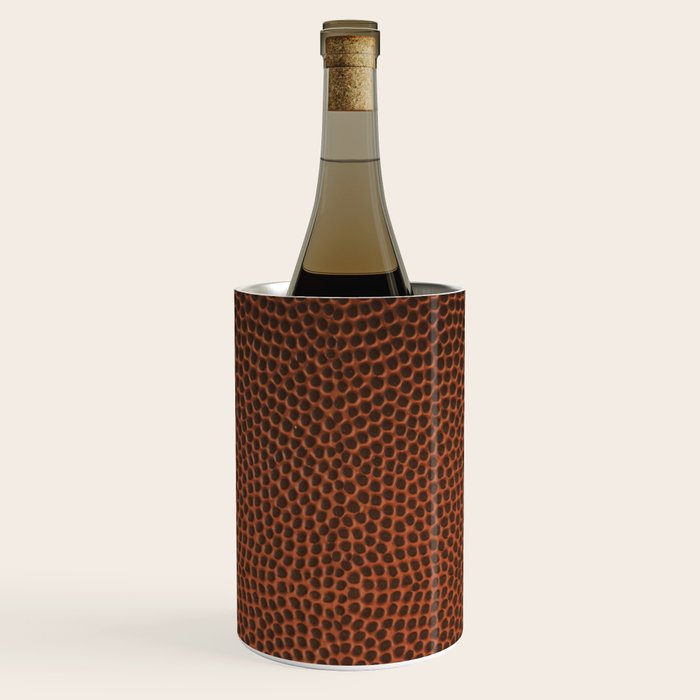 Football / Basketball Leather Texture Skin Wine Chiller Gallery Image 1