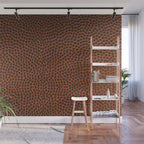 Football / Basketball Leather Texture Skin Wall Mural Gallery Image 1
