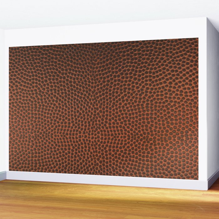 Football / Basketball Leather Texture Skin Wall Mural Gallery Image 2