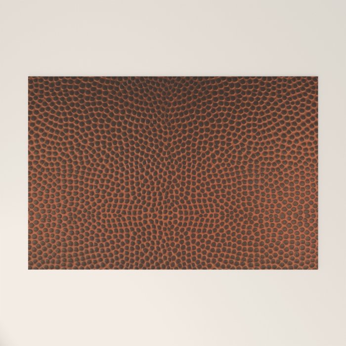 Football / Basketball Leather Texture Skin Welcome Mat Gallery Image 1