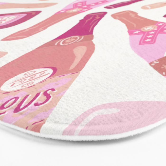 French Champagne Collection â Pink Bath Mat Gallery Image 3