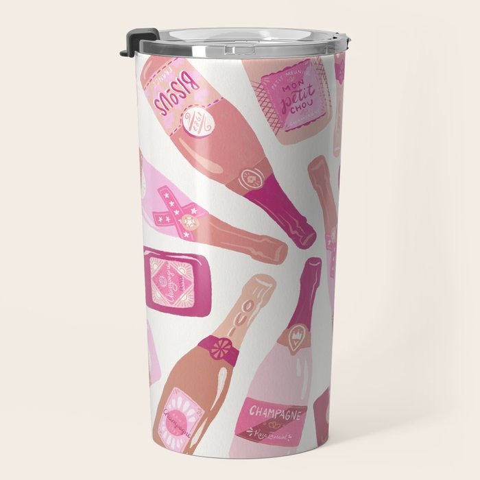 French Champagne Collection - Pink Travel Mug Gallery Image 3