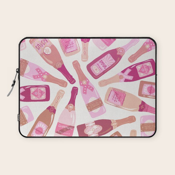 French Champagne Collection - Pink Laptop Sleeve Gallery Image 1