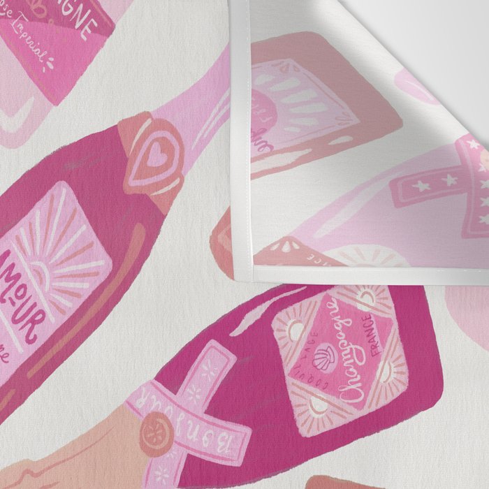 French Champagne Collection - Pink Wall Tapestry Gallery Image 3