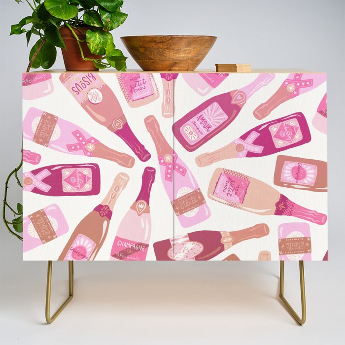 French Champagne Collection - Pink Credenza Gallery Image 1