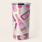French Champagne Collection - Pink Travel Mug Gallery Image 1