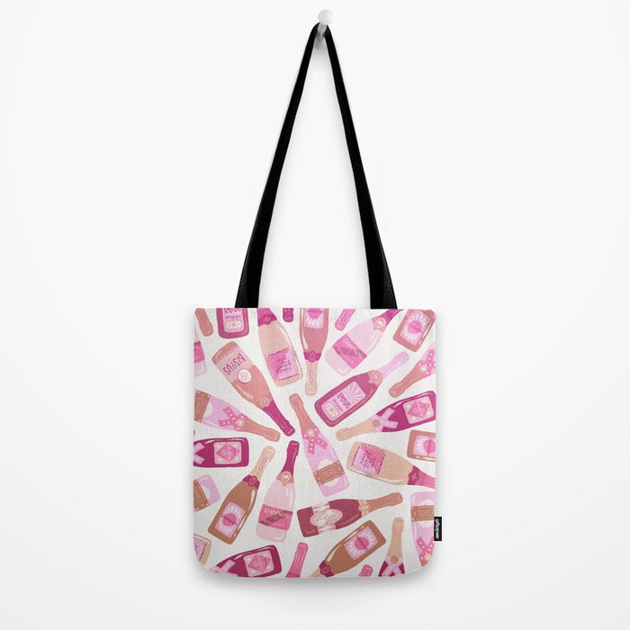 French Champagne Collection - Pink Tote Bag Gallery Image 2