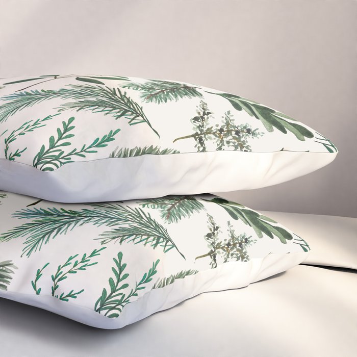 Winter Branch Pattern Pillow Sham Gallery Image 3