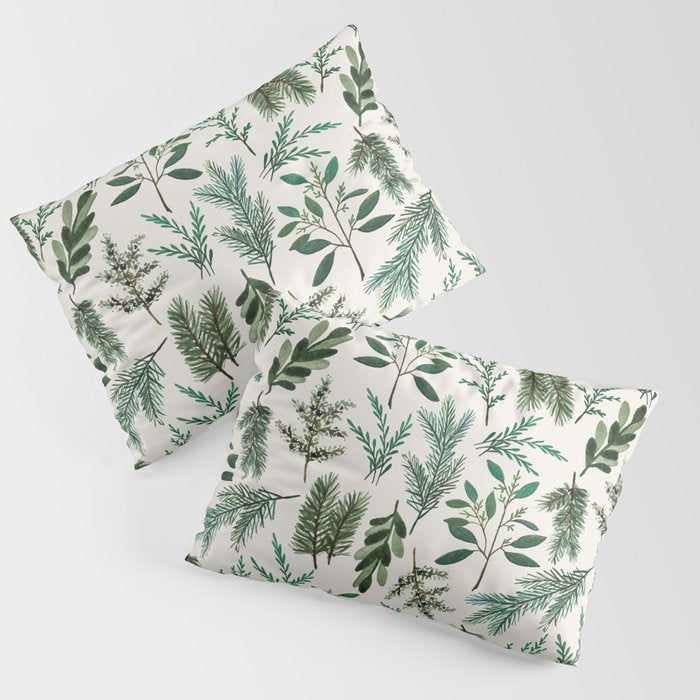 Winter Branch Pattern Pillow Sham Gallery Image 3