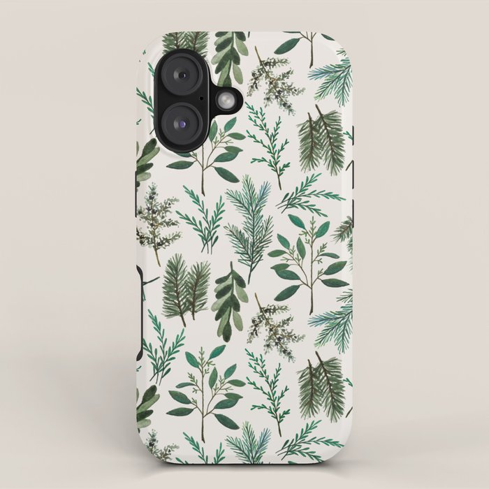 Winter Branch Pattern iPhone Case Gallery Image 1