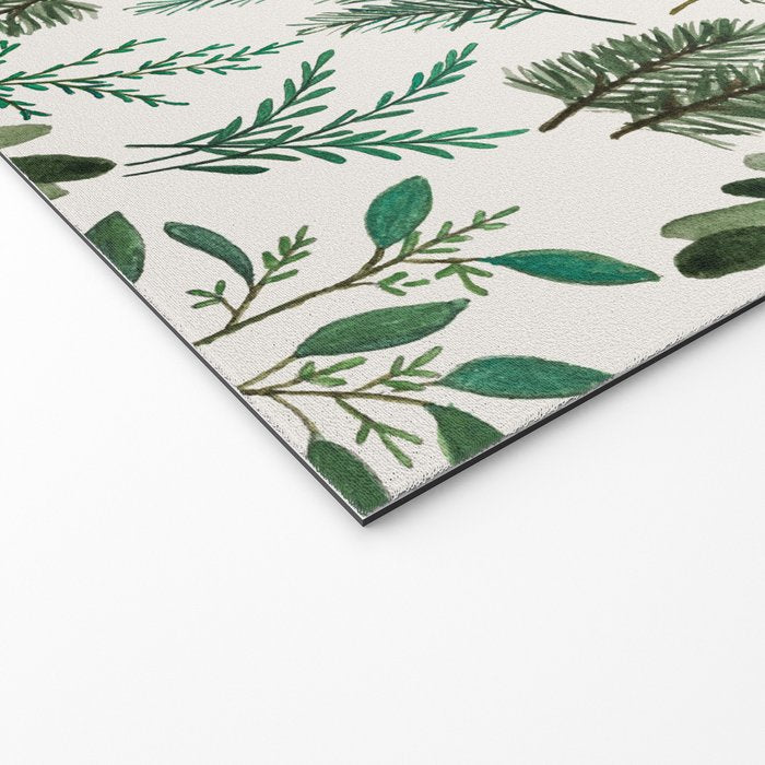 Winter Branch Pattern Welcome Mat Gallery Image 2