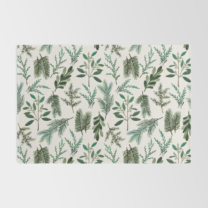Winter Branch Pattern Rug Gallery Image 2